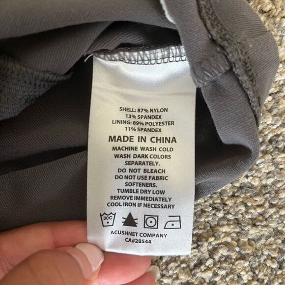 Footjoy FJ Straight Pencil Skirt Women's Medium Gray Pull-On Elastic Waist Stret - Picture 5 of 6